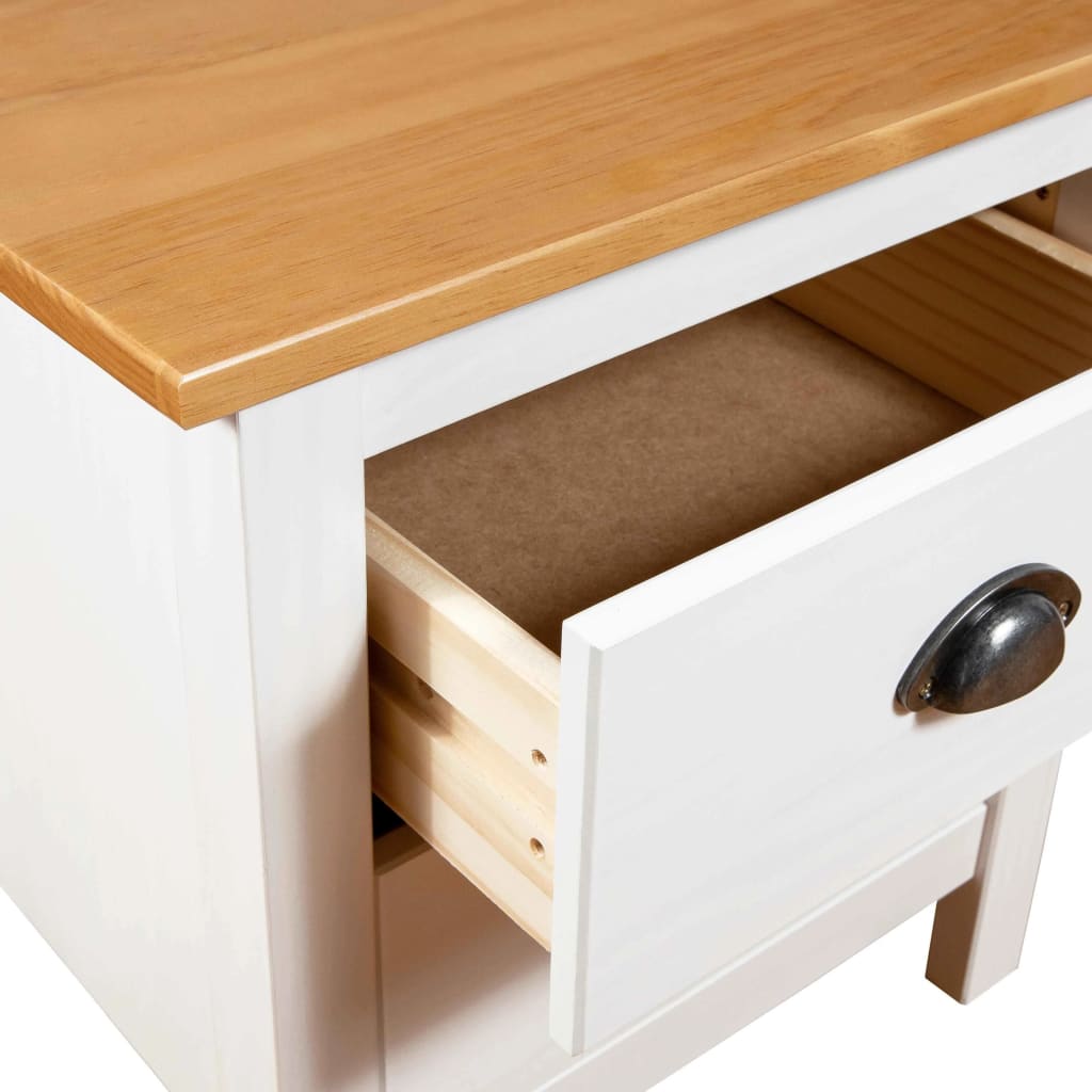 Solid Pine Wood Bedside Cabinets 2 pcs, Hill 46x35x49.5 cm