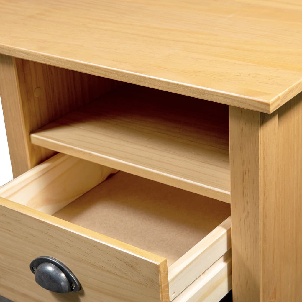 Solid Pine Desk Hill with 3 Drawers - 120x50x74 cm