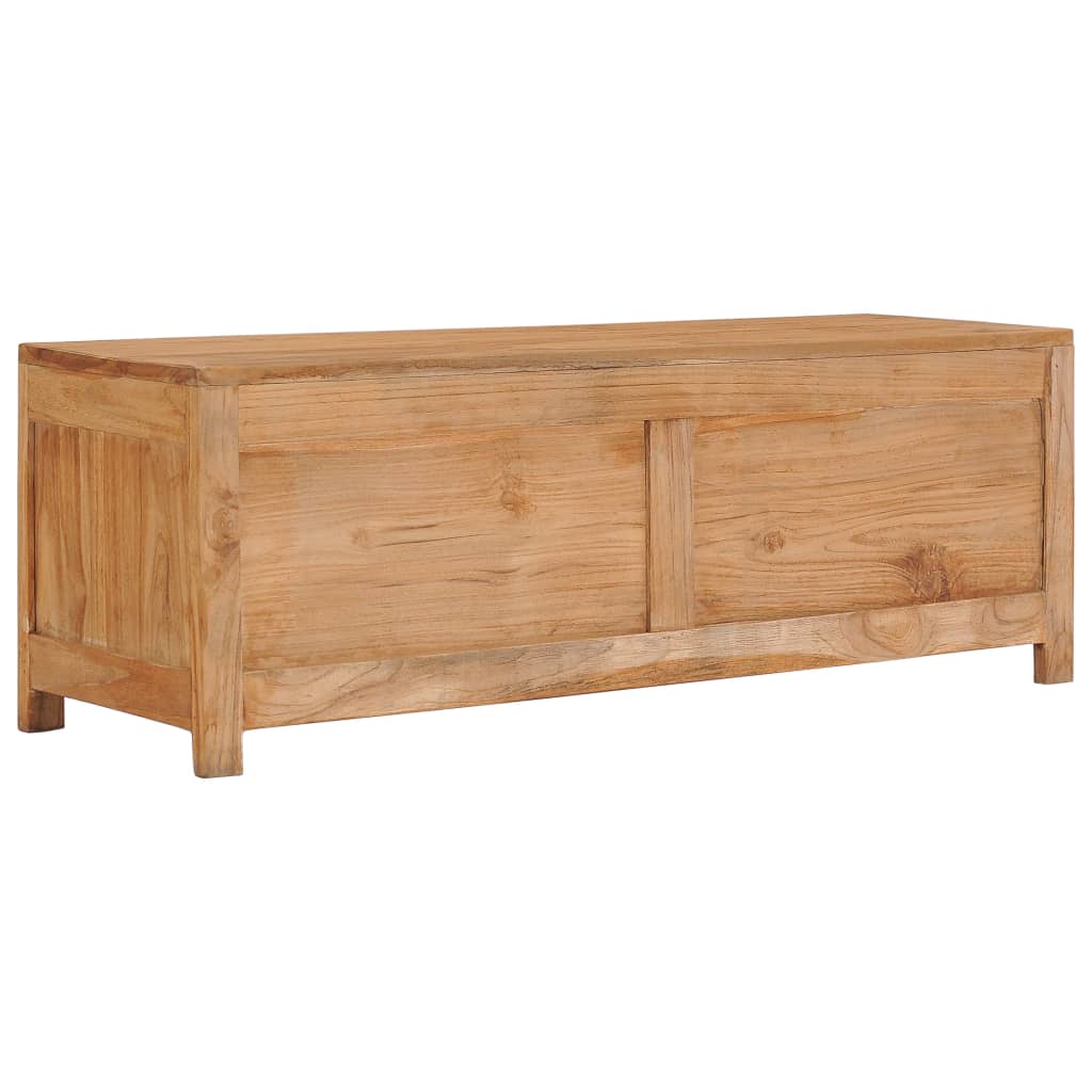 TV Cabinet 100x30x35 cm Solid Teak Wood