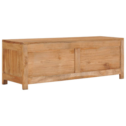 TV Cabinet 100x30x35 cm Solid Teak Wood