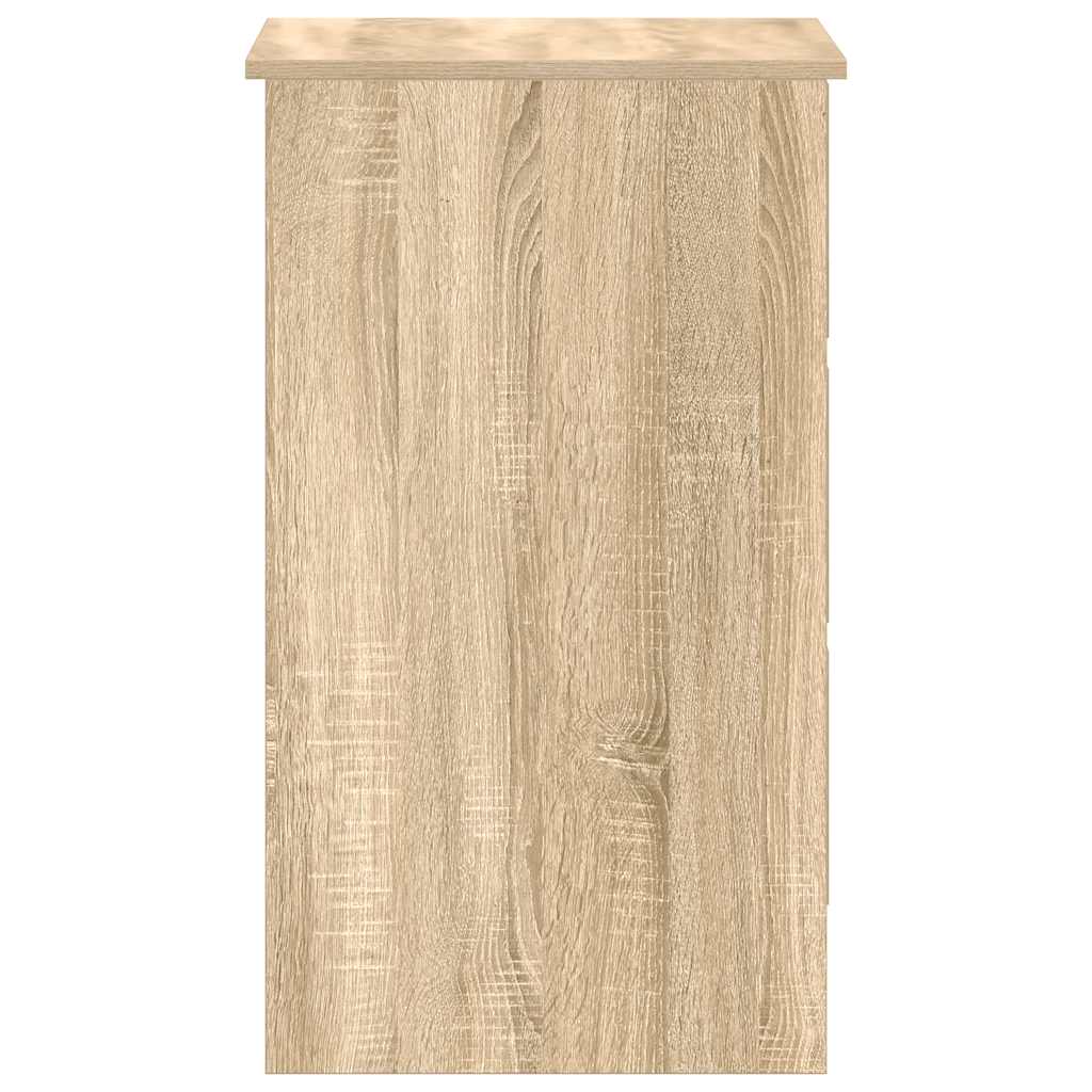 Sonoma Oak Desk 90x45x76 cm - Sturdy Engineered Wood Design