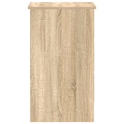 Sonoma Oak Desk 90x45x76 cm - Sturdy Engineered Wood Design