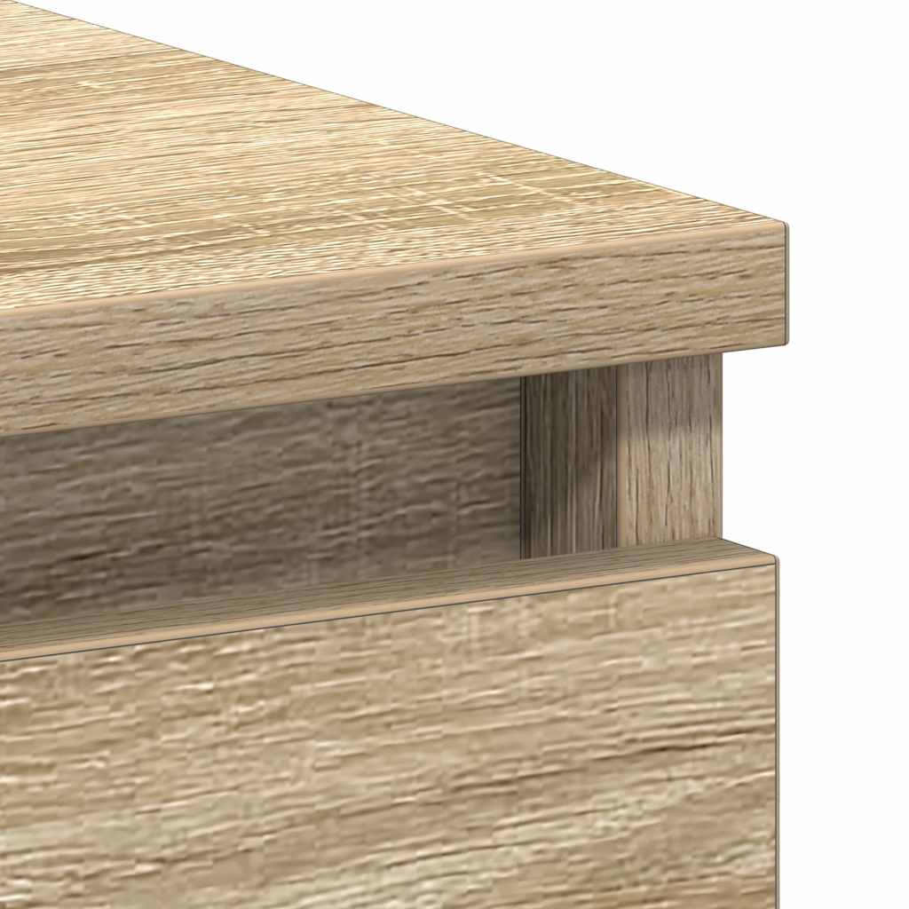 Sonoma Oak Desk 90x45x76 cm - Sturdy Engineered Wood Design