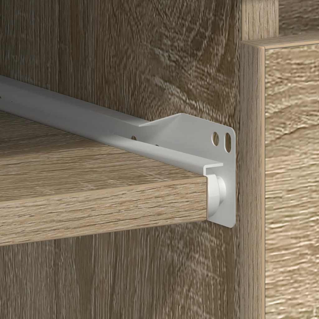 Sonoma Oak Desk 90x45x76 cm - Sturdy Engineered Wood Design
