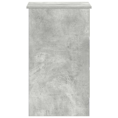 Concrete Grey Desk, 90x45x76 cm, Engineered Wood, Modern Design