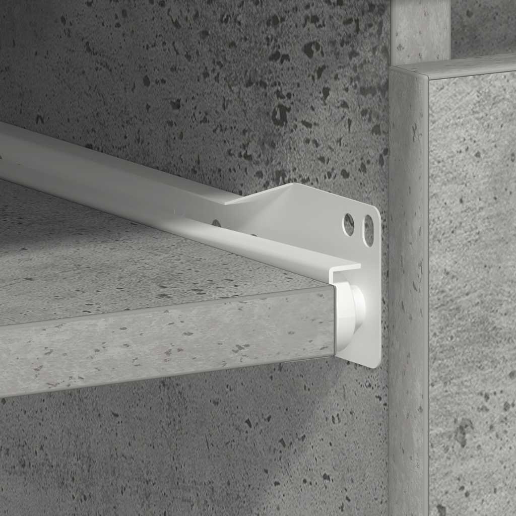 Concrete Grey Desk, 90x45x76 cm, Engineered Wood, Modern Design