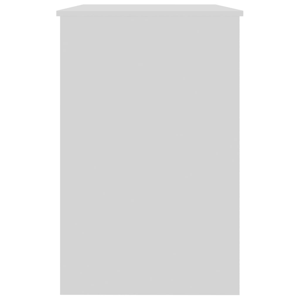 Sleek White Desk 100x50x76 cm - Engineered Wood Finish