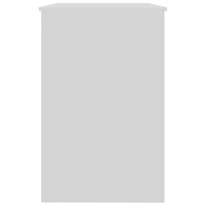 Sleek White Desk 100x50x76 cm - Engineered Wood Finish