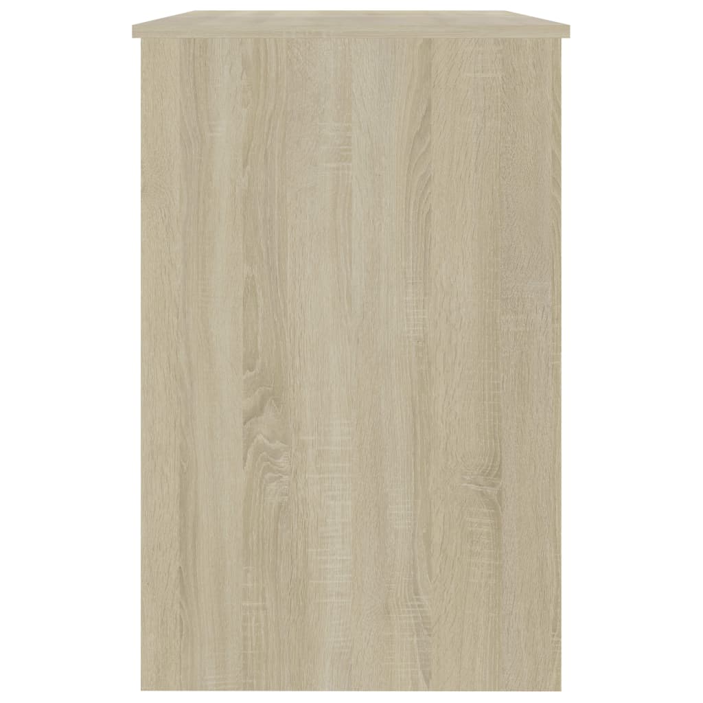 Compact Sonoma Oak Desk, 100x50x76 cm, Engineered Wood