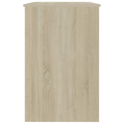 Compact Sonoma Oak Desk, 100x50x76 cm, Engineered Wood