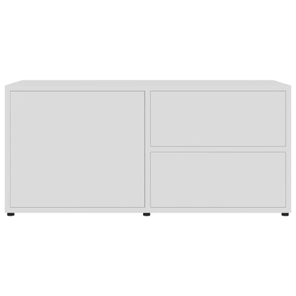 TV Cabinet White 80x34x36 cm Engineered Wood