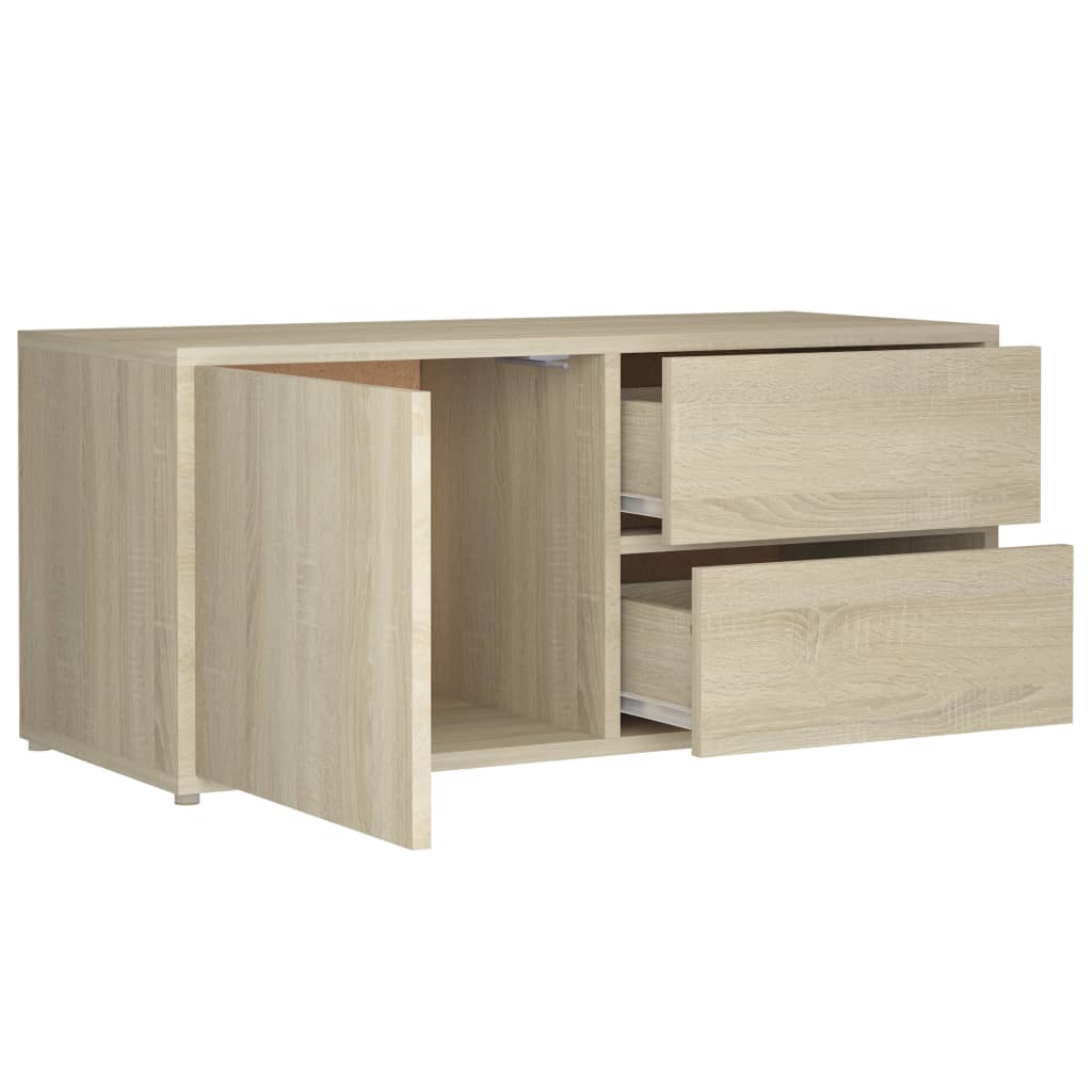 TV Cabinet Sonoma Oak 80x34x36 cm Engineered Wood