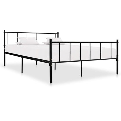 Super King Black Metal Bed Frame 180x200 cm - No Mattress Included