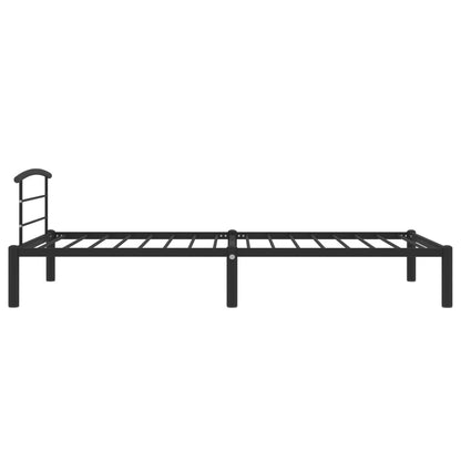 Black Metal Bed Frame 90x200 cm - vidaXL 284656 (No Mattress)