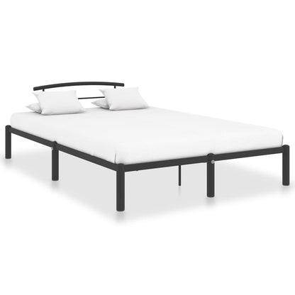Stylish Black Metal Bed Frame 140x200 cm - vidaXL 284659