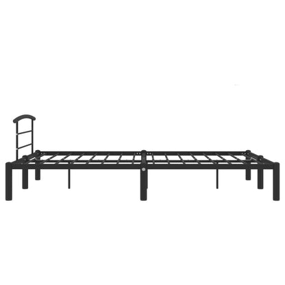 Stylish Black Metal Bed Frame 140x200 cm - vidaXL 284659