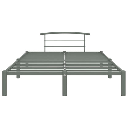 vidaXL Grey Metal Bed Frame 120x200 cm - Stylish & Sturdy Design