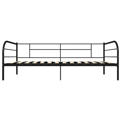 Black Metal DayBed Frame 90x200 cm - vidaXL 284673 (Mattress Not Included)