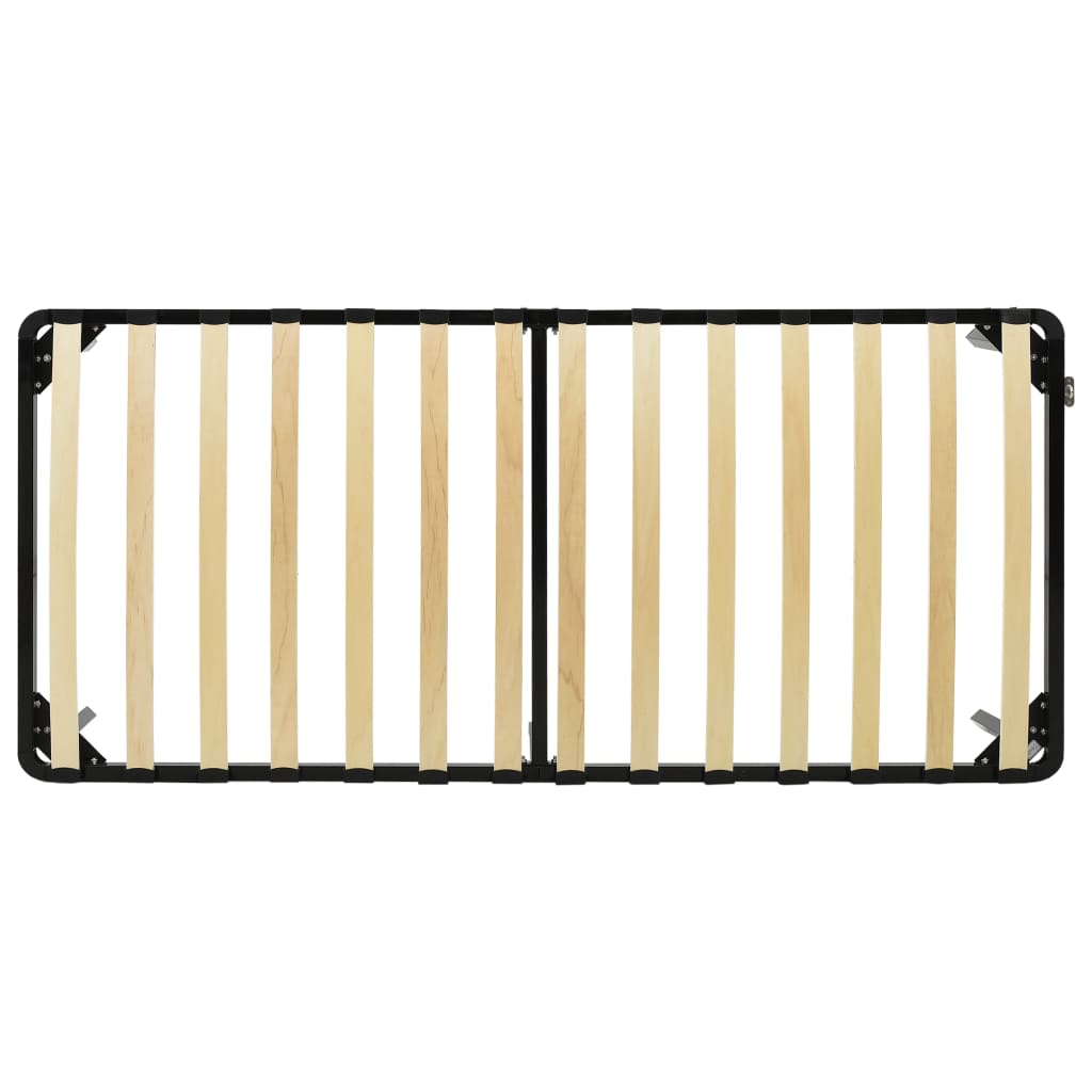 Sleek Black Metal Bed Frame - 90x200 cm, No Mattress Included