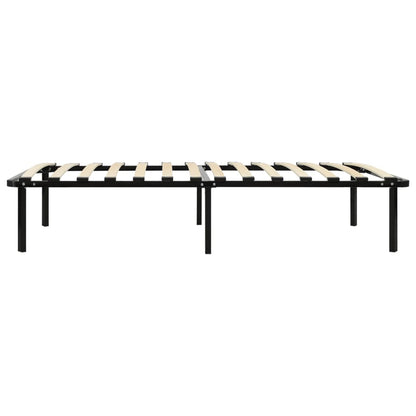 Black Metal Bed Frame 100x200 cm - Sturdy, Sleek & Modern Design