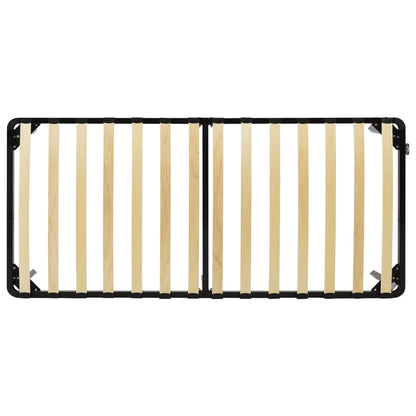 Black Metal Bed Frame 100x200 cm - Sturdy, Sleek & Modern Design