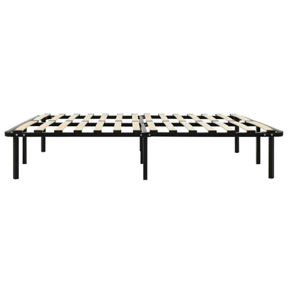 Stylish Black Metal Bed Frame 120x200 cm - Mattress Not Included
