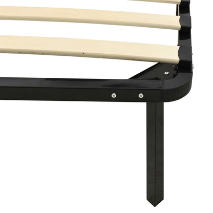 Stylish Black Metal Bed Frame 120x200 cm - Mattress Not Included