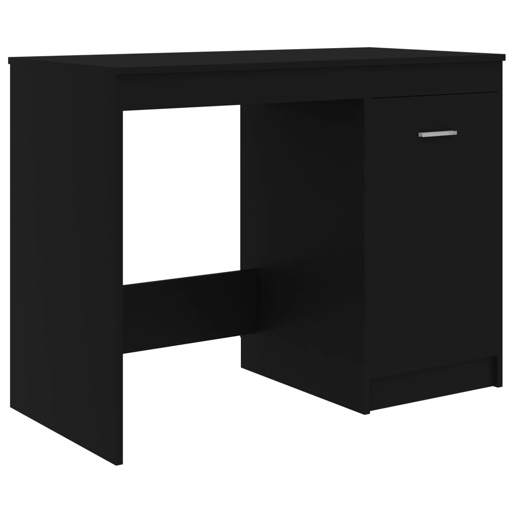 Sleek Black Desk - Engineered Wood, 140x50x76 cm