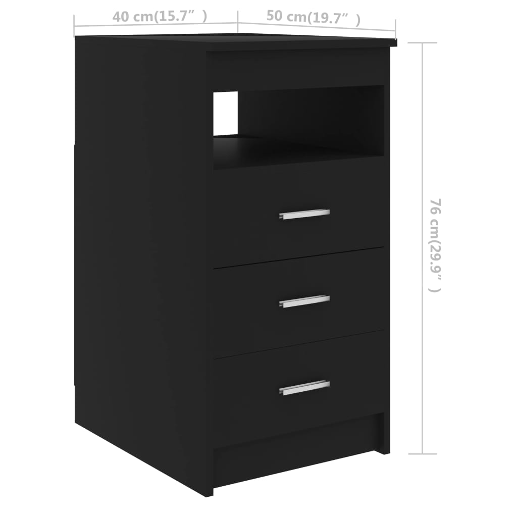 Sleek Black Desk - Engineered Wood, 140x50x76 cm
