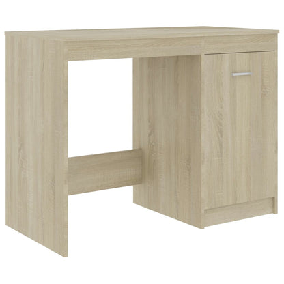 Sonoma Oak Desk 140x50x76 cm - Engineered Wood Elegance