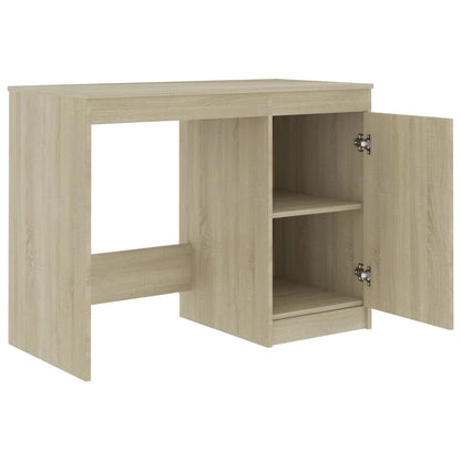 Sonoma Oak Desk 140x50x76 cm - Engineered Wood Elegance
