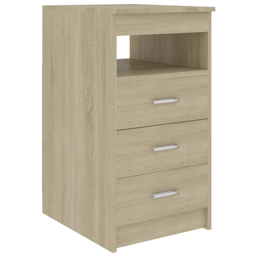 Sonoma Oak Desk 140x50x76 cm - Engineered Wood Elegance