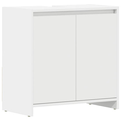 Bathroom Cabinet White 60x33x61 cm Engineered Wood