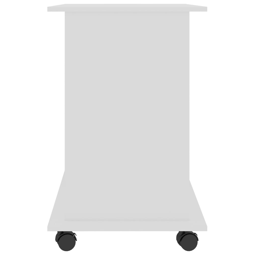 White Engineered Wood Computer Desk, 80x50x75 cm