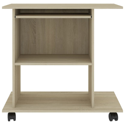 Sonoma Oak Computer Desk, Engineered Wood, 80x50x75 cm