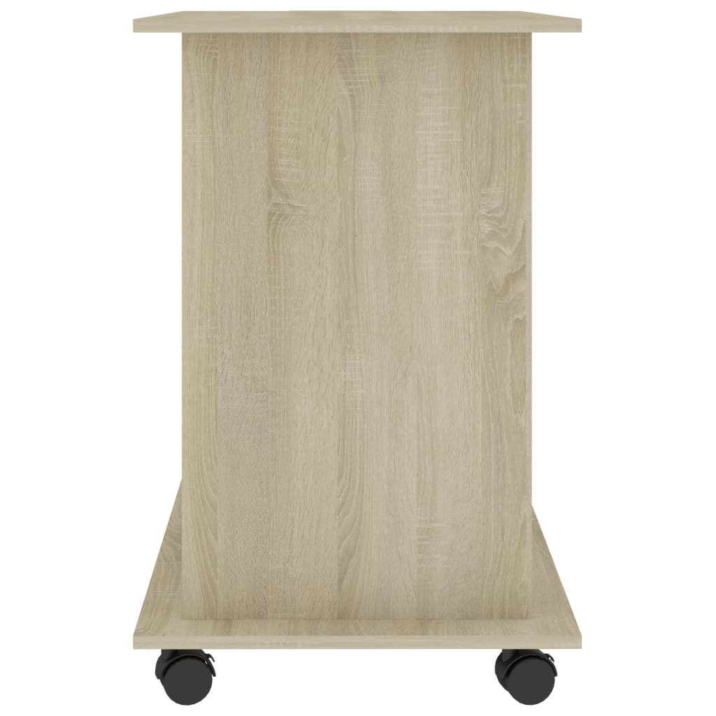 Sonoma Oak Computer Desk, Engineered Wood, 80x50x75 cm