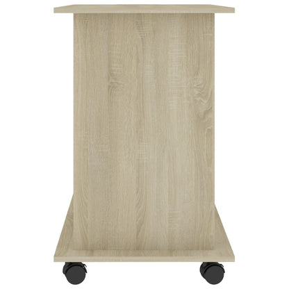 Sonoma Oak Computer Desk, Engineered Wood, 80x50x75 cm