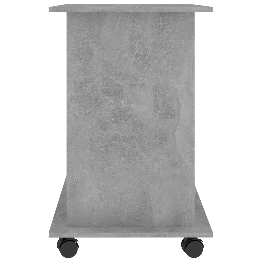 Concrete Grey Computer Desk 80x50x75 cm - Engineered Wood