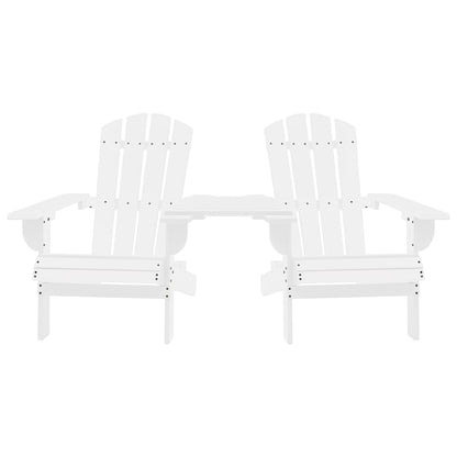 Solid Fir Wood Adirondack Chair - White Garden Seating