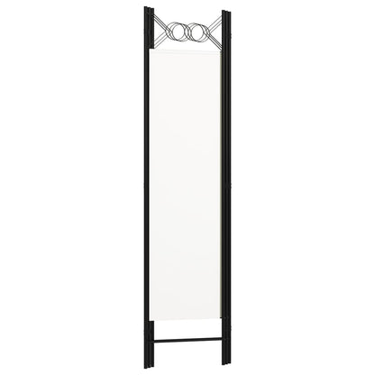 White 3-Panel Room Divider, Wood Frame, 120x180 cm Partition Screen