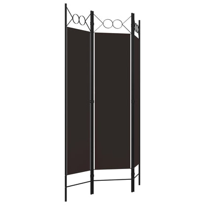 Brown 3-Panel Room Divider, 120x180 cm - Stylish Privacy Screen