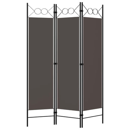 Anthracite 3-Panel Room Divider, 120x180 cm - Stylish Privacy Screen