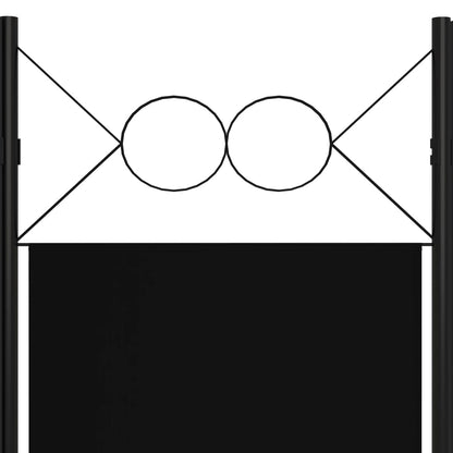 Black 3-Panel Room Divider, 120x180 cm – Stylish Privacy Screen