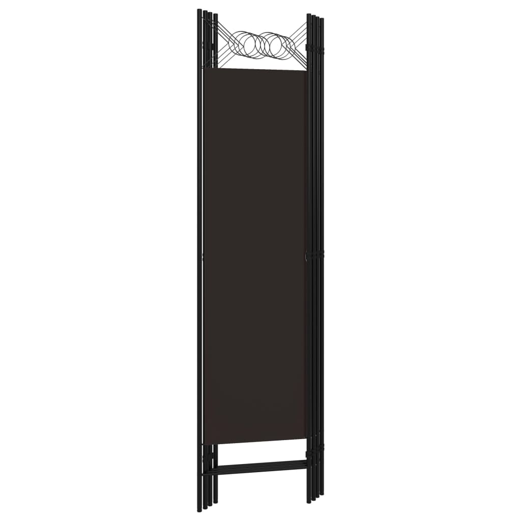Elegant 4-Panel Brown Room Divider, 160x180 cm - Cozy Privacy Screen