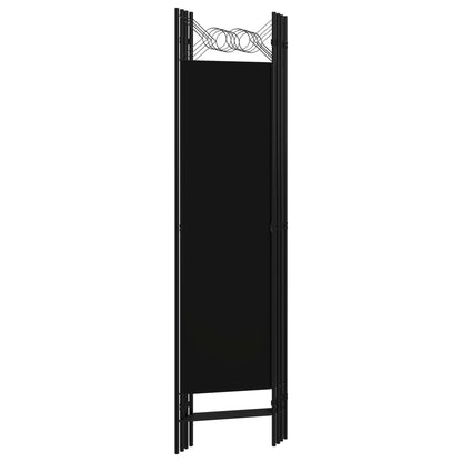 Elegant Black 4-Panel Room Divider, 160x180 cm - Privacy Screen