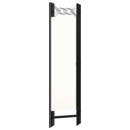 4-Panel White Room Divider, 160x180 cm, Elegant Privacy Screen