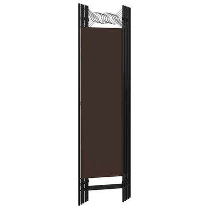 Elegant Brown 5-Panel Room Divider - 200x180 cm Privacy Screen