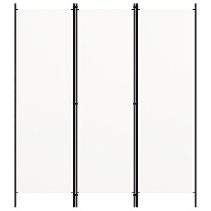 White 3-Panel Room Divider 150x180 cm - Elegant Privacy Screen