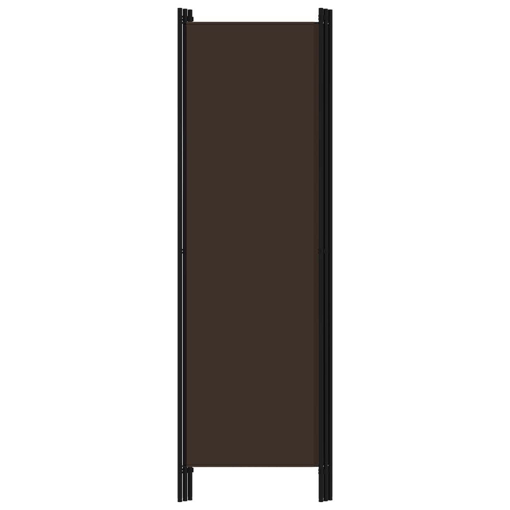 Elegant 3-Panel Brown Wooden Room Divider 150x180 cm