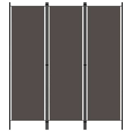 3-Panel Anthracite Room Divider 150x180 cm - Stylish Privacy Screen